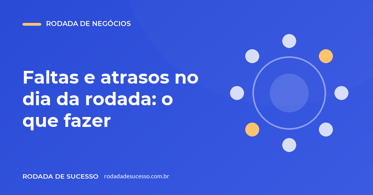 Faltas e atrasos no dia da rodada: o que fazer