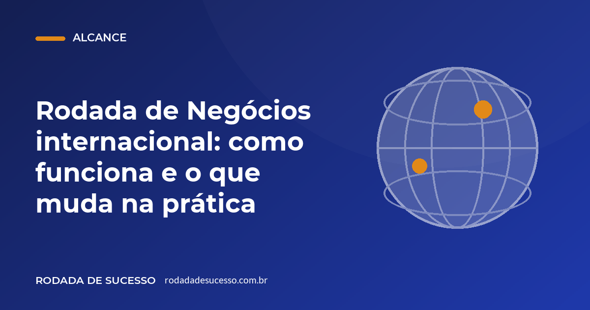 Ilustração de capa do artigo, com o tema alcance internacional